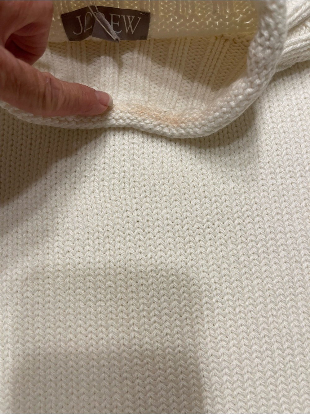 J. Crew Roll Neck Cream Oversized Sweater NWT XXS CX415 $98 - Picture 8 of 8